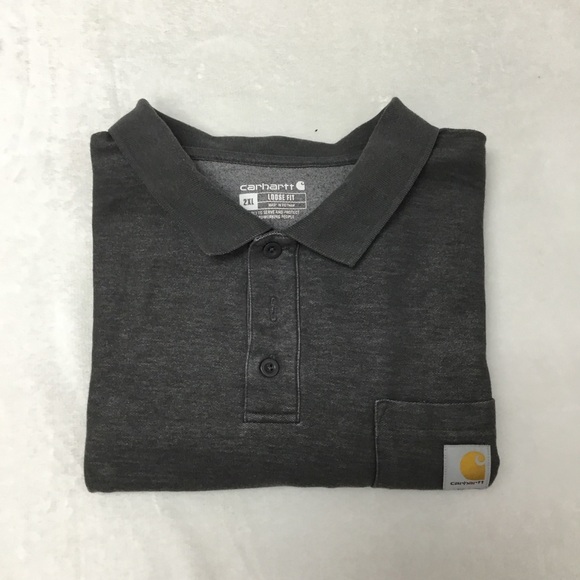 Carhartt Men's Loose Fit Midweight Short-Sleeve Pocket Polo - Picture 1 of 6